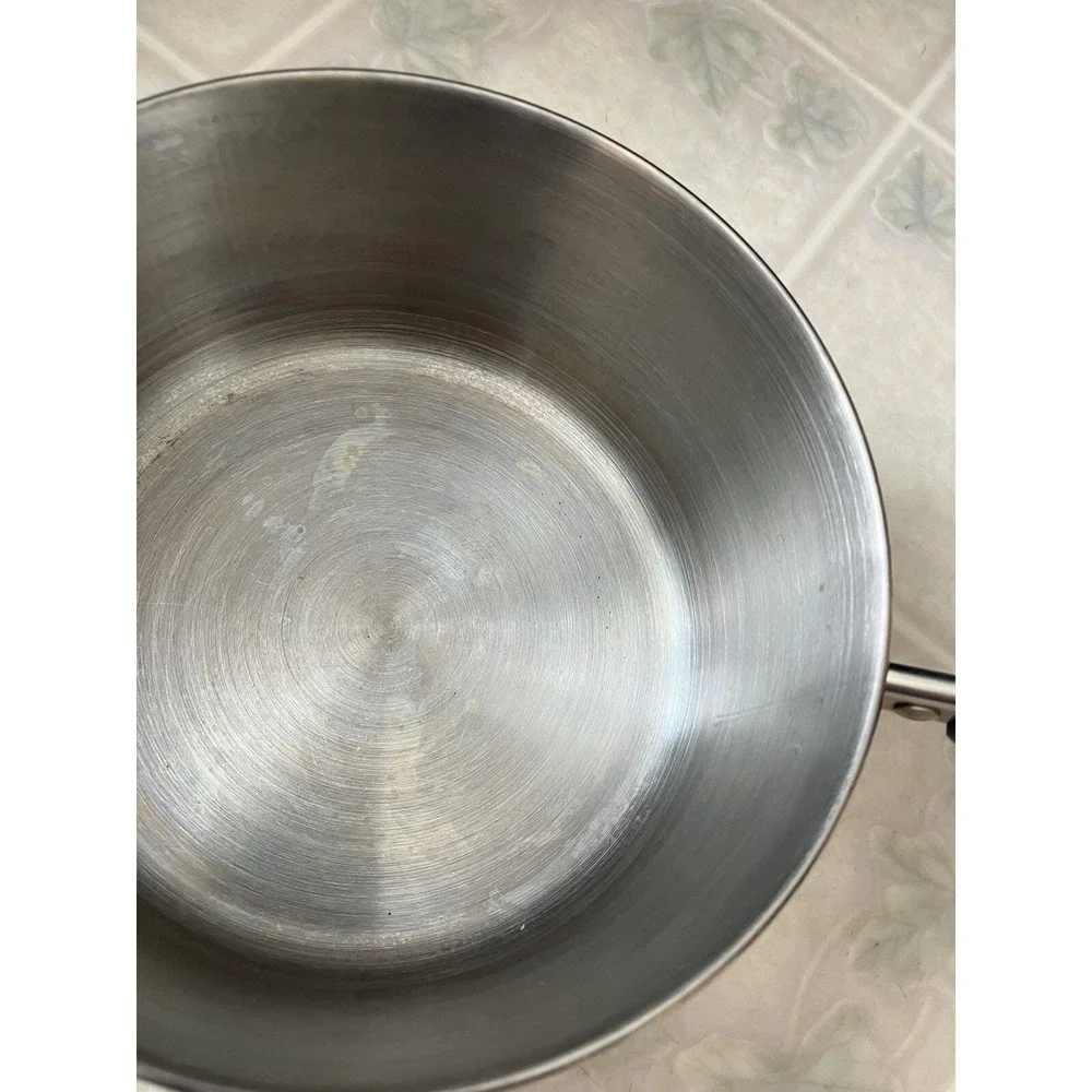 Revere Ware 1.5 Qt Quart Sauce Pan w/Lid Stainless DISC Bottom Indonesia W/ lid